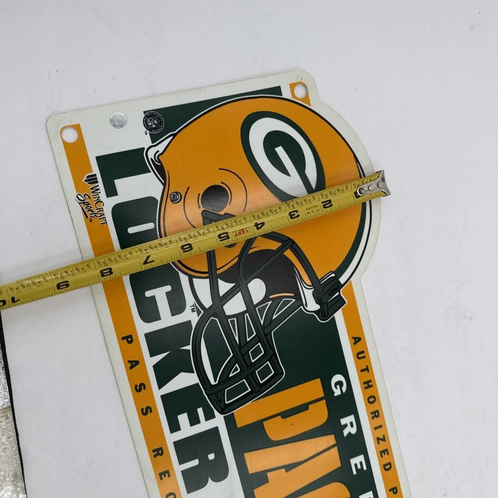 90s Green Bay Packers Locker Room Sign Plastic 19